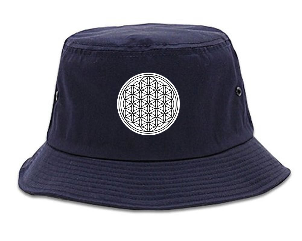 Flower Of Life Chest Mens Bucket Hat