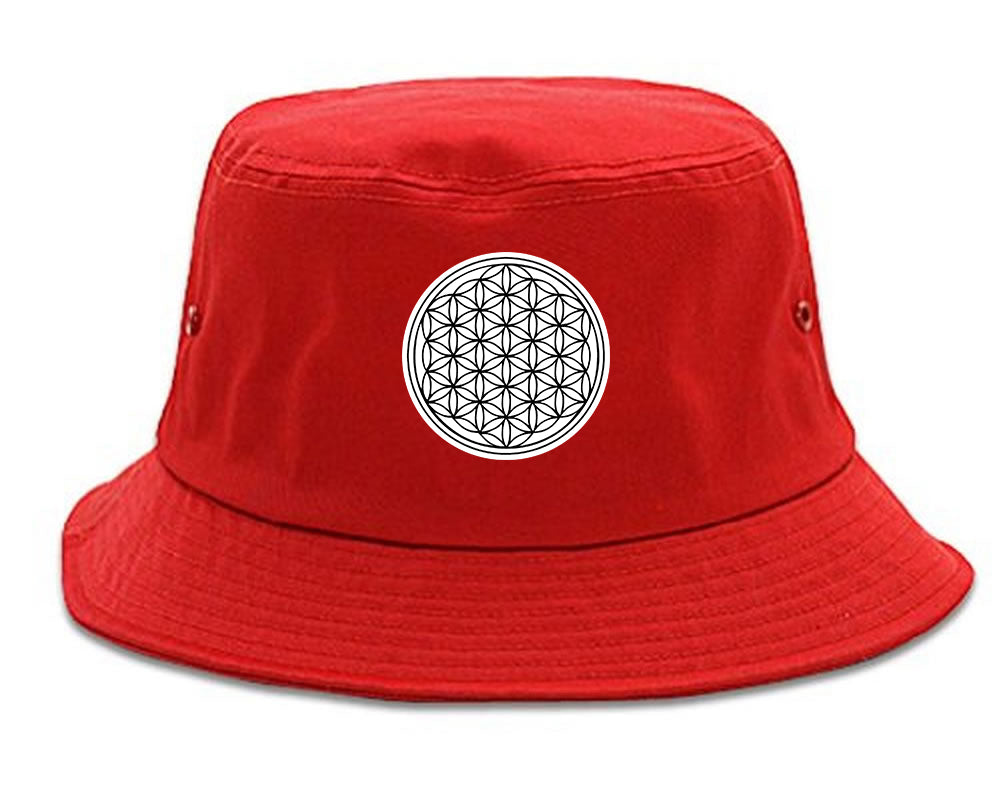 Flower Of Life Chest Mens Bucket Hat