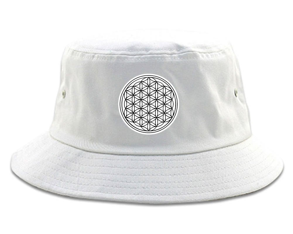 Flower Of Life Chest Mens Bucket Hat